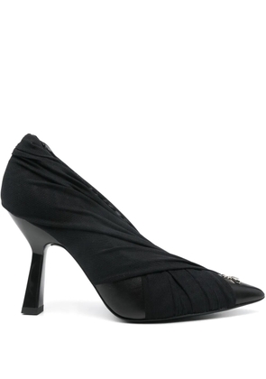 Patrizia Pepe 100mm draped pumps - Black