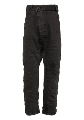 Boris Bidjan Saberi acid-resin-dyed body moulded jeans - Grey