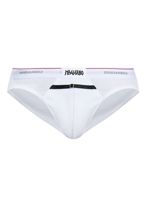 DSQUARED2 x Magliano buckle-detail briefs - White