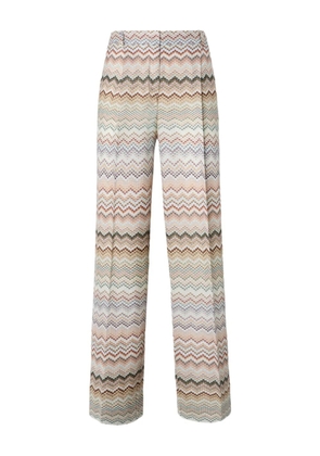 Missoni Zigzag-pattern trousers - Neutrals