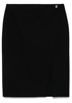 Givenchy 4G Liquid-detail wool skirt - Black
