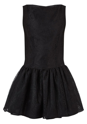 Nina Ricci peplum-hem mini dress - Black