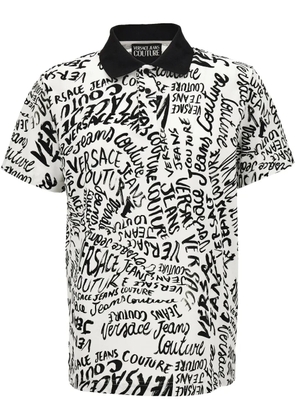 Versace Jeans Couture logo-print polo shirt - White