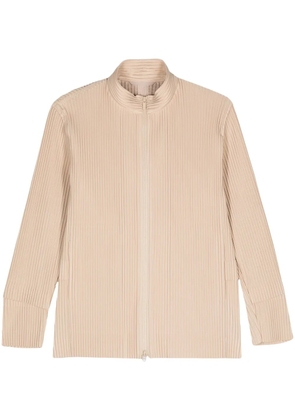 Homme Plissé Issey Miyake Cargo plissé-effect jacket - Neutrals