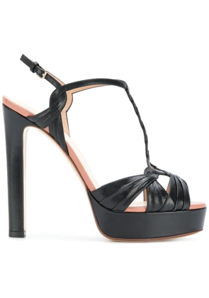 Francesco Russo T-bar 130 sandals - Black