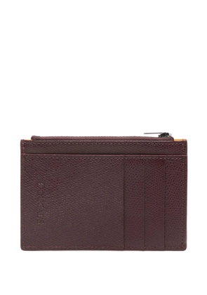 Doucal's leather card holder - Red