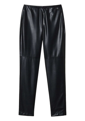 TWINSET faux-leather leggings - Black