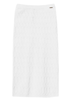 TWINSET Lozenge skirt - White