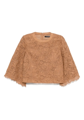 Karl Lagerfeld embroidery blouse - Brown