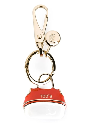 Tod's logo tote keyring - Red