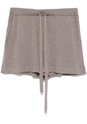P.A.R.O.S.H. fine-knit mini shorts - Neutrals