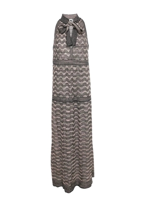 Missoni Pre-Owned tie-neck maxi dress - Black