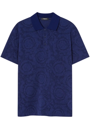 Versace Barocco polo shirt - Blue