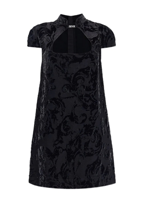 Versace Jeans Couture cut-out floral mini party dress - Black