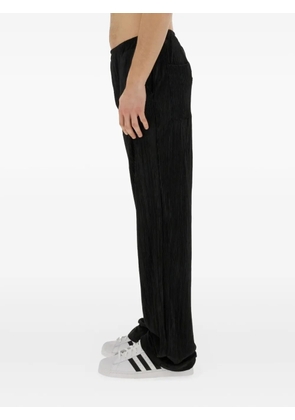 Family First pleated elasticised-waistband sweatpants - Black