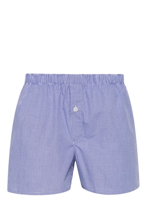MODES GARMENTS gingham-check cotton boxers - Blue