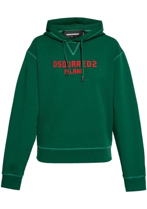 DSQUARED2 printed hoodie - Green