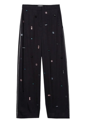3.1 Phillip Lim gem-embellished chiffon trousers - Blue
