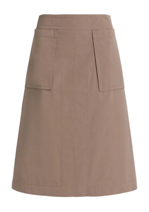 Alberta Ferretti pocket skirt - Neutrals