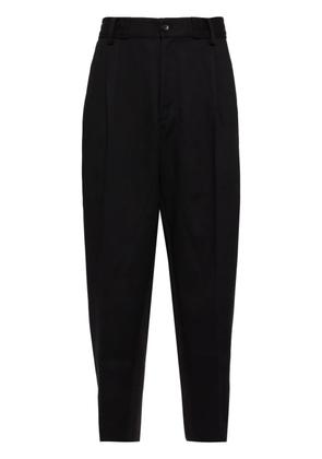 CROQUIS Tapered Twill trousers - Black