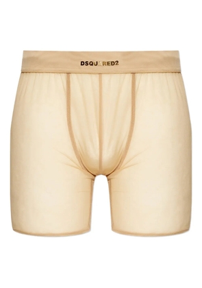DSQUARED2 logo-detail mesh boxers - Neutrals