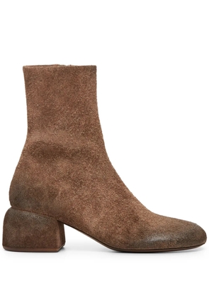Marsèll Basata round-toe suede ankle boots - Brown