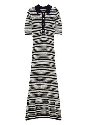 TWINSET striped knitted dress - White