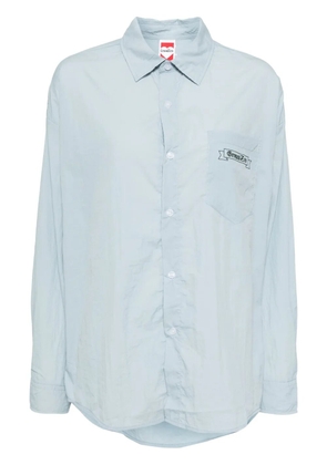 Ground Zero logo-print shirt - Blue