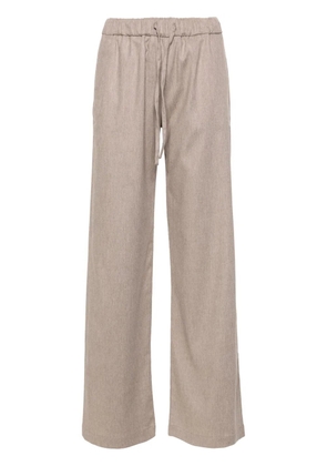 Fay straight-leg trousers - Brown