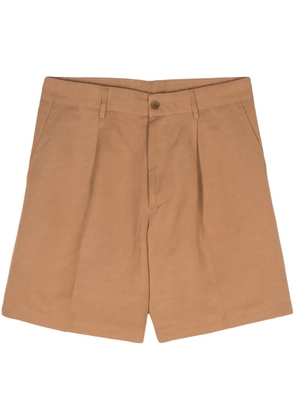 Costumein pleat-detail shorts - Brown