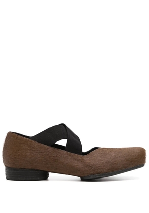 Uma Wang fur ballet flats - Brown
