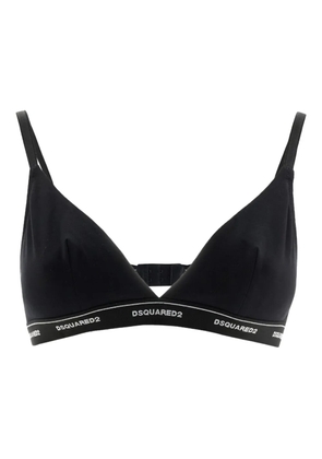 DSQUARED2 logo-band bra - Black