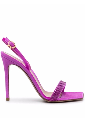 Gianvito Rossi rhinestone leather sandals - Pink