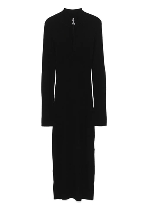 Patrizia Pepe logo-charm midi dress - Black