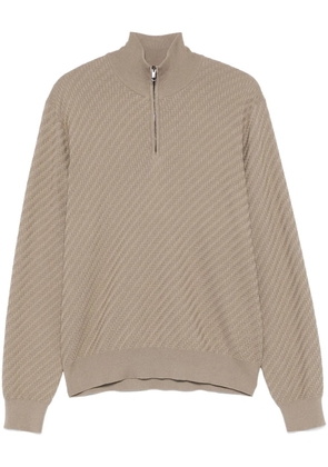 Brioni textured top - Neutrals