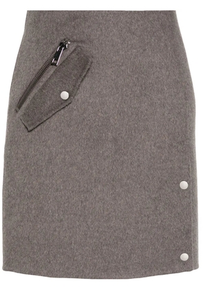 P.A.R.O.S.H. wool mini skirt - Brown