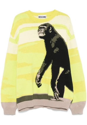 Moschino intarsia-knit sweater - Green
