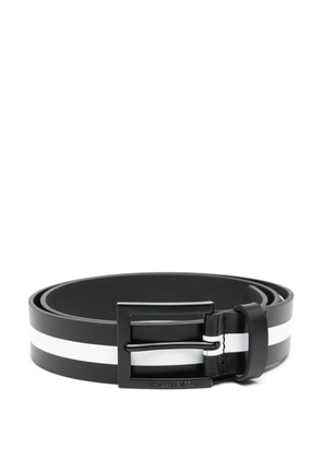 Karl Lagerfeld stripe-detail belt - Black