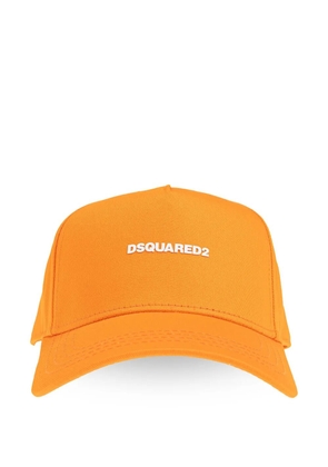 DSQUARED2 logo-embroidered cap - Orange