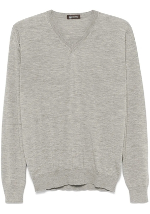 Colombo V-neck sweater - Grey