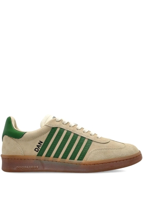 DSQUARED2 Boxer striped suede sneakers - Neutrals