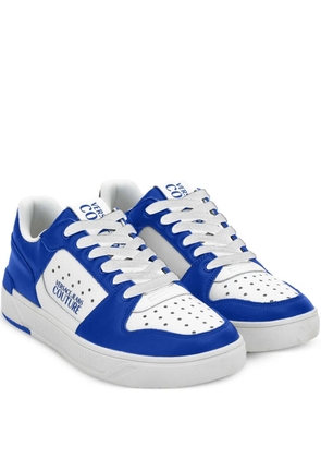Versace Jeans Couture logo-appliqué sneakers - Blue
