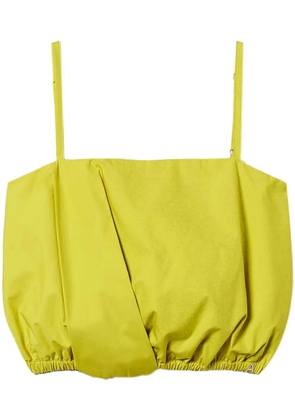 TWINSET poplin crop top - Green