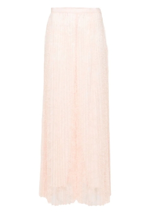 TWINSET pleated lace palazzo pants - Pink