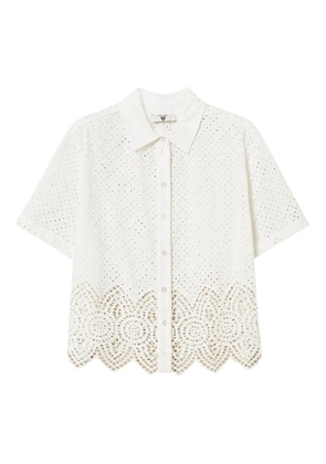TWINSET cut-out detailing shirt - White