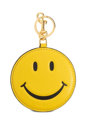 Moschino logo-debossed keychain - Yellow