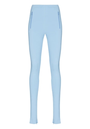WARDROBE.NYC zip detail leggings - Blue