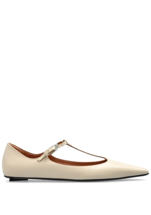 The Attico Juno ballerina shoes - Neutrals