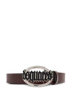 DSQUARED2 logo-buckle belt - Brown