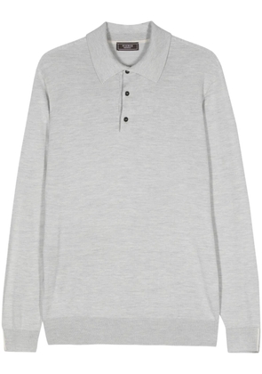 Peserico mélange longsleeved polo shirt - Grey